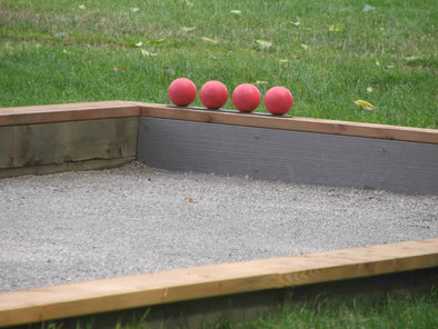 Concrete Perimeters for Bocce Courts