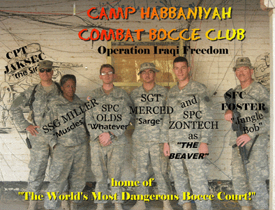 Combat Bocce Club - Habbaniyah, Iraq