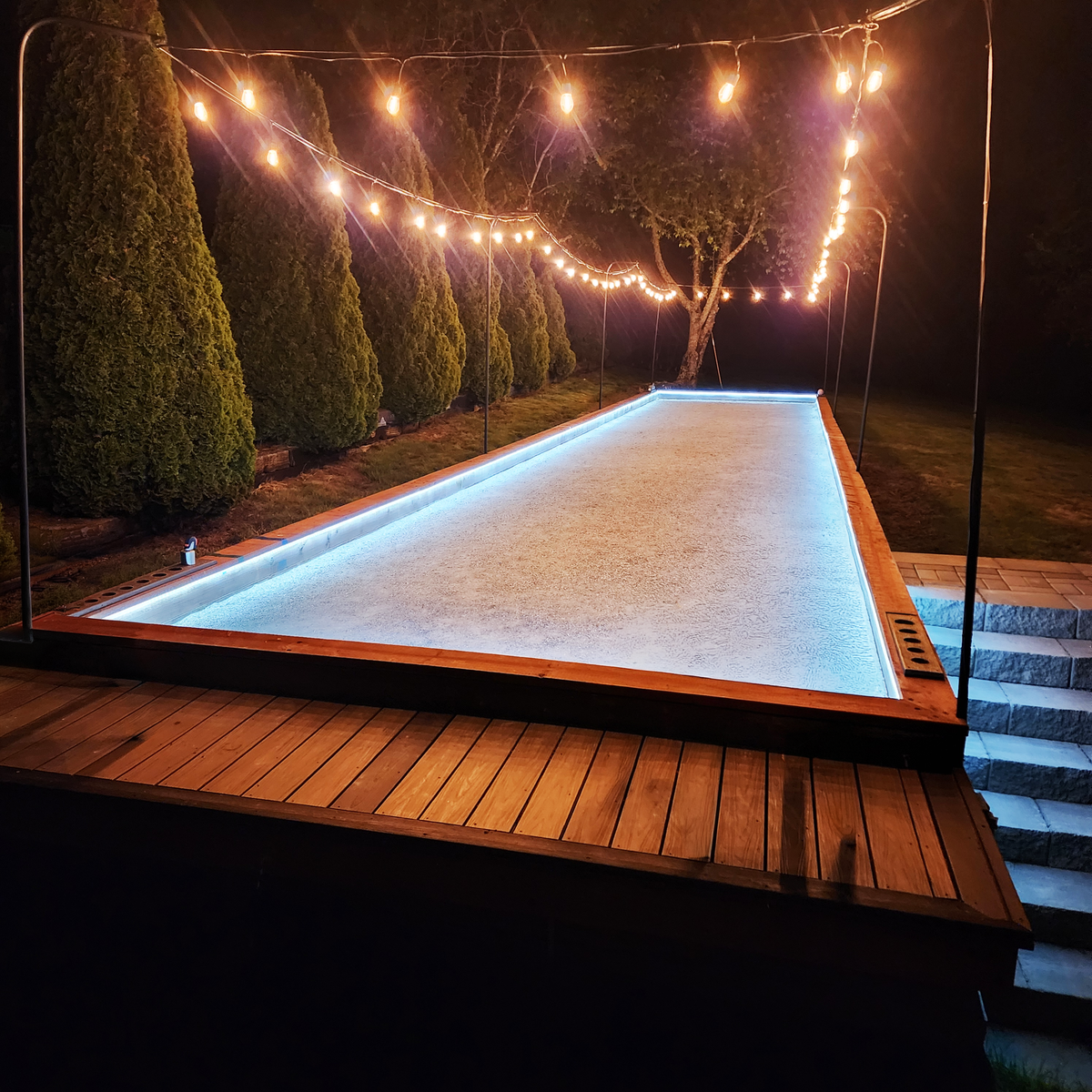 Bocce court in Camano Island, Washington