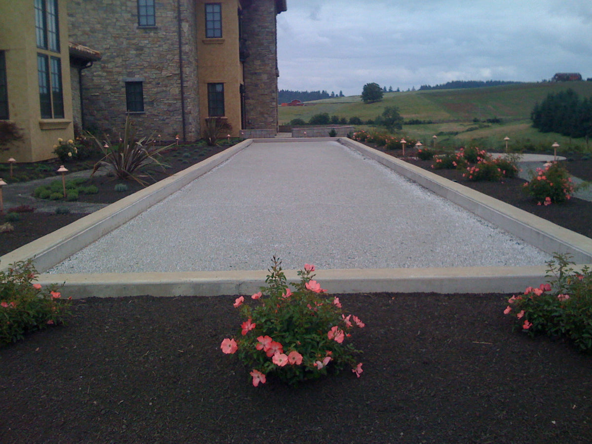 Bocce court in Carlton, Oregon