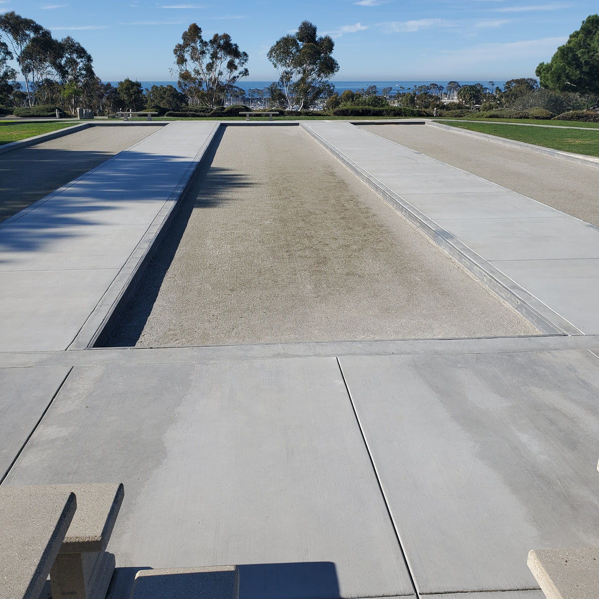 Bocce court in Dana Point, California