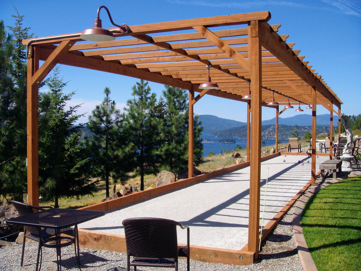 Boccemon surfaced bocce court in Coeur d'Alene, Idaho