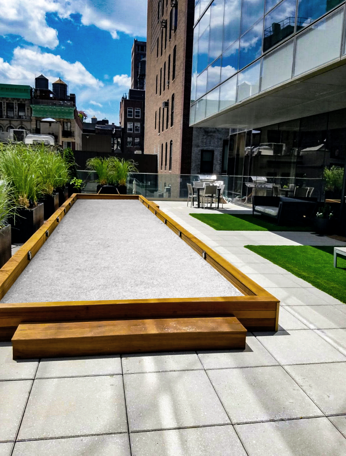 Bocce court in NYC, New York