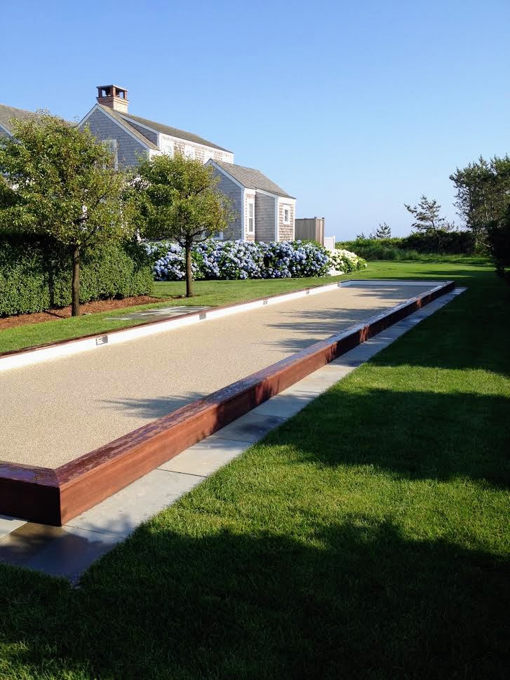 Bocce court in Nantucket Island, Massachusetts